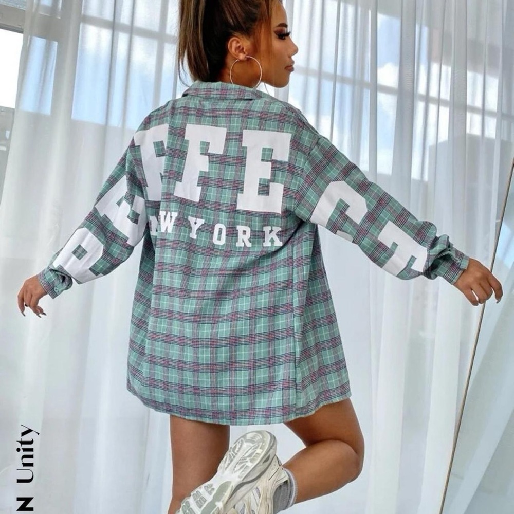 PLAID TOP - Picture 3 of 4